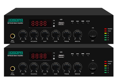 Mini amplificateur de mixage numérique de bureau 60 W avec USB FM/BL 