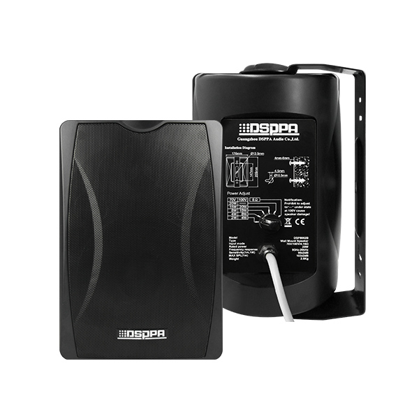 Haut-parleur mural 40W avec prise d'alimentation blanc