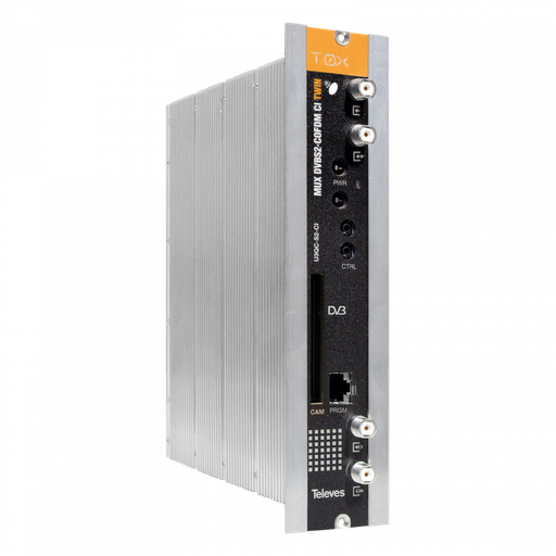 [TVS-564301] T.0X Transmodulateur DVBS/S2-COFDM CI Twin (47...862MHz) Multiplexeur