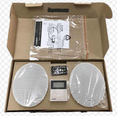 [D-M2B] Mini amplificateur 2x10W FM/USB/SD/BT avec 2 haut-parls. Black